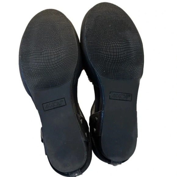 Axxiom Women’s Fantasy World Black Leather Clogs sandals shoes women’s size 8 - Picture 6 of 8